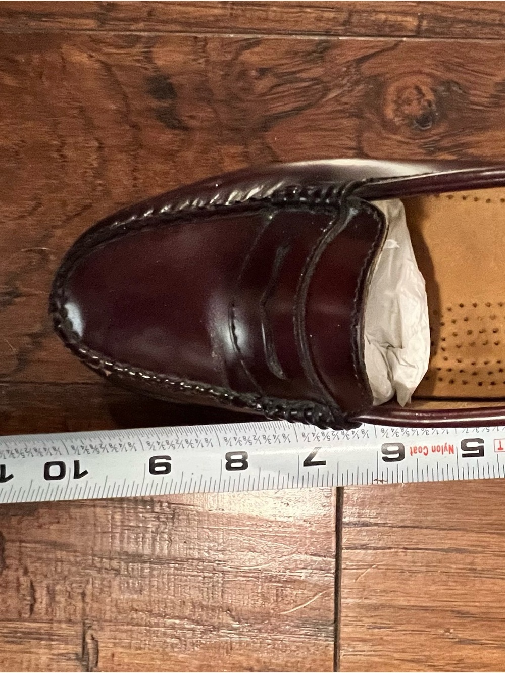 Bass Women's Burgundy Leather Penny Loafers - Picture 4 of 6